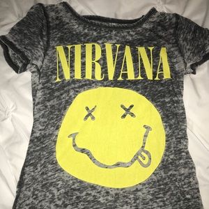 Gray heathered Nirvana T-shirt